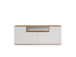 FR15" wooden sideboard - 180 x 44 x 75 cm - Atlantic Pine White