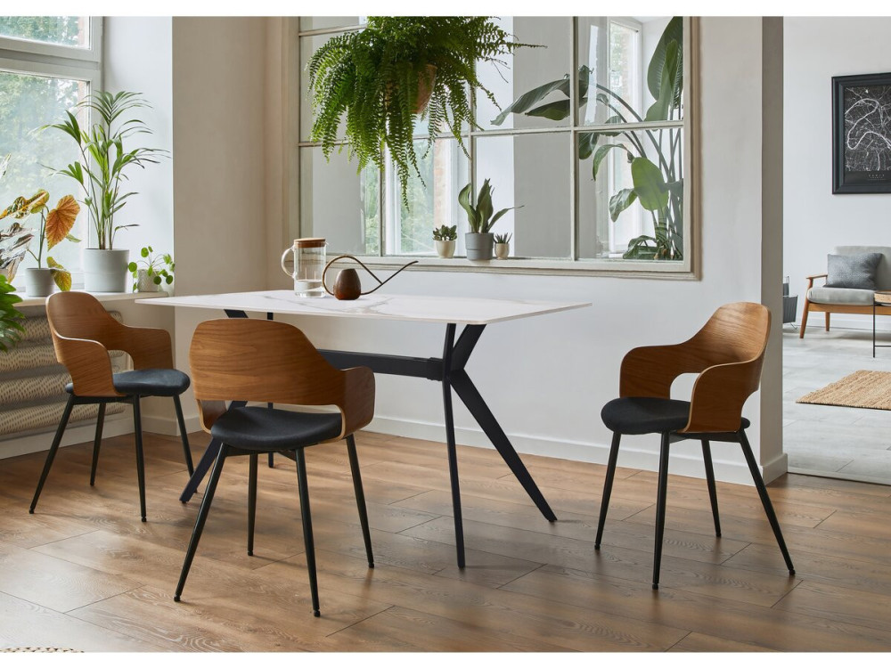 Boreal" ceramic dining table - 4 to 6...
