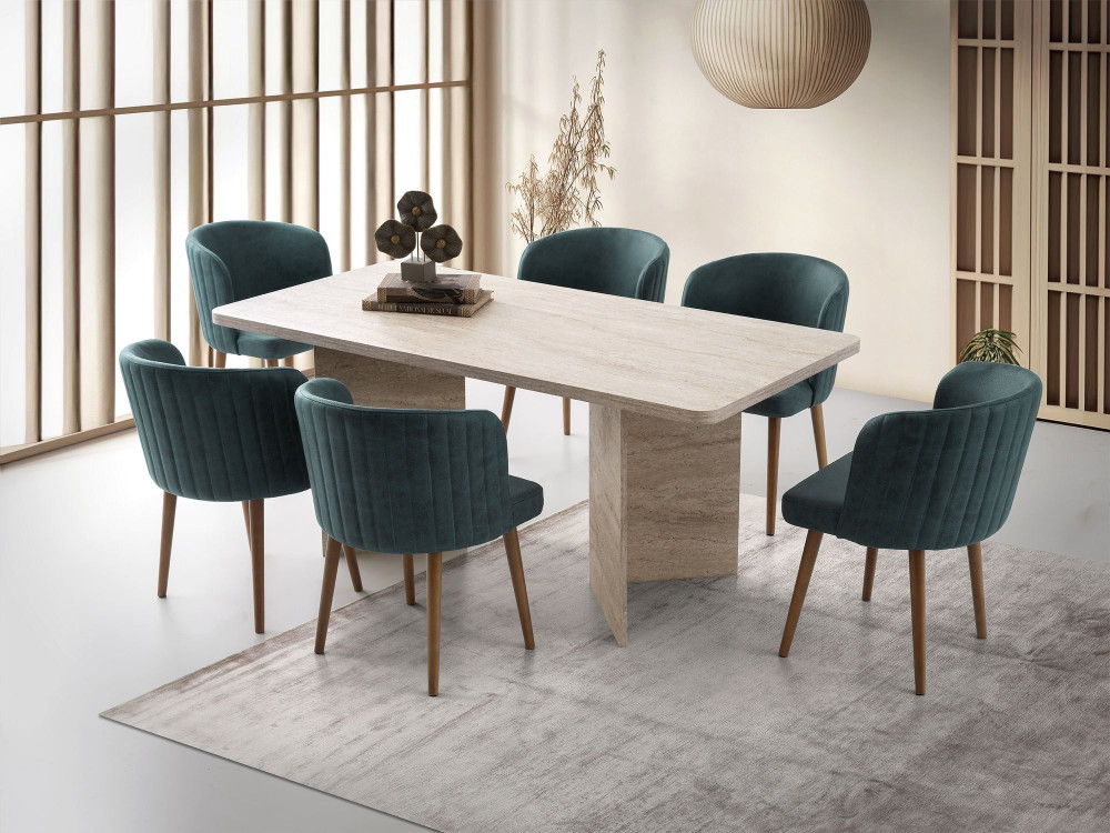 Lizzard" wooden dining table 180 x 90...