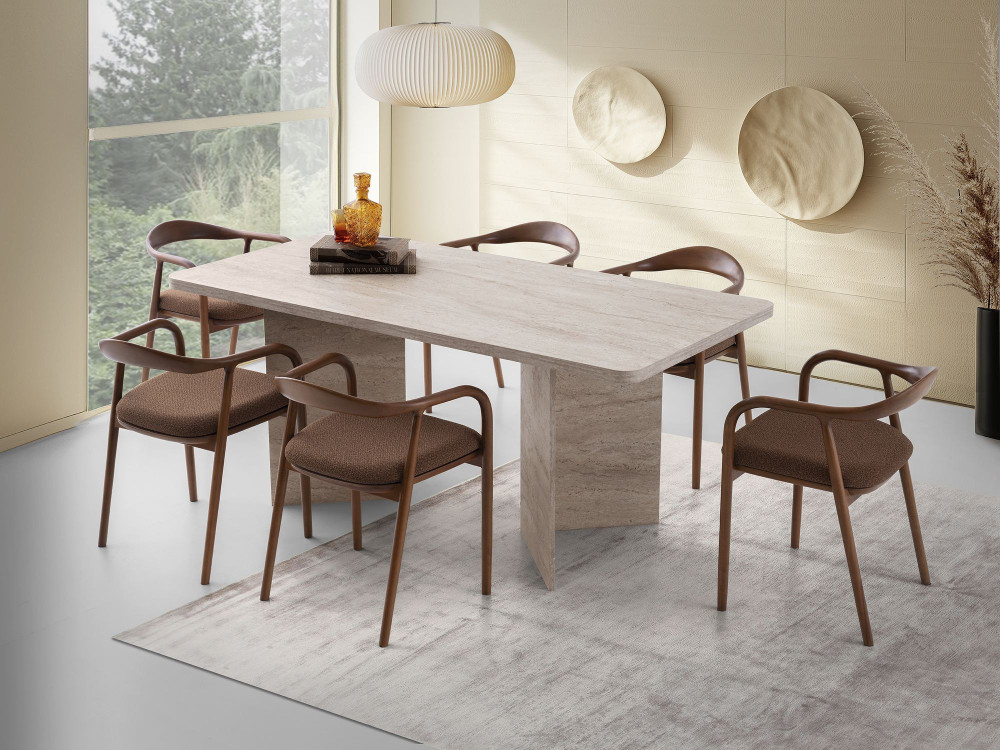 Lizzard" wooden dining table 180 x 90...