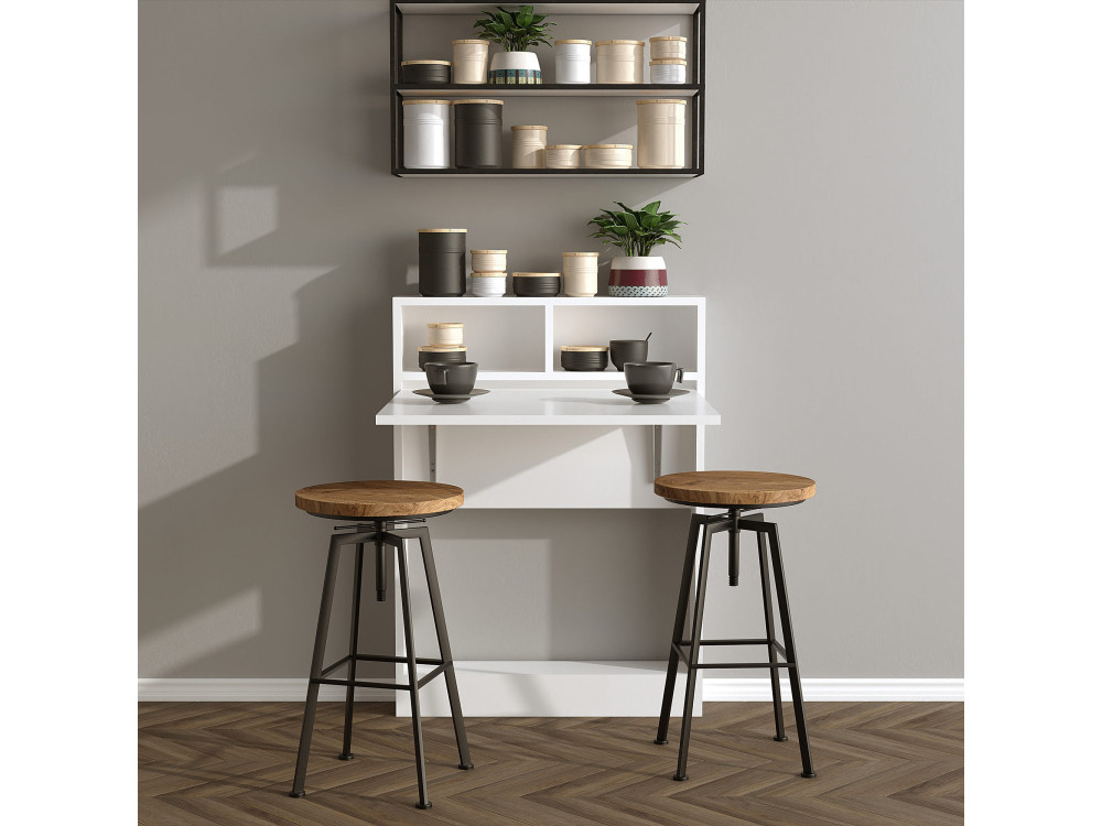 Bracked" folding wooden dining table...