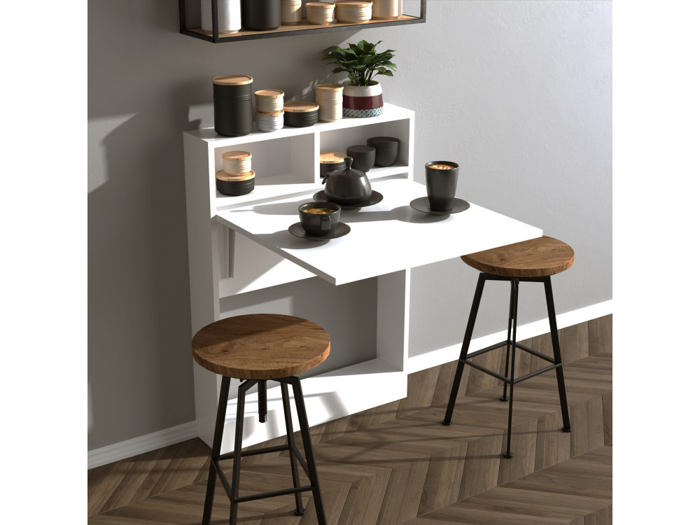 Bracked" folding wooden dining table...