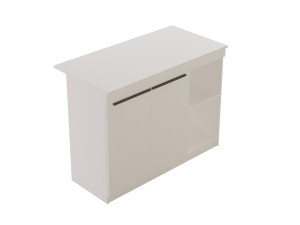 Orlando" wooden kitchen table - 120 x 60 x 88 cm - White