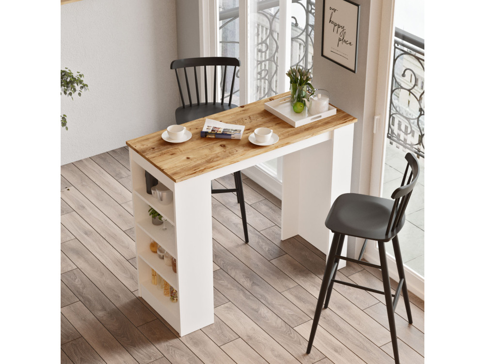 Setup" wooden dining table - 120 x 52...