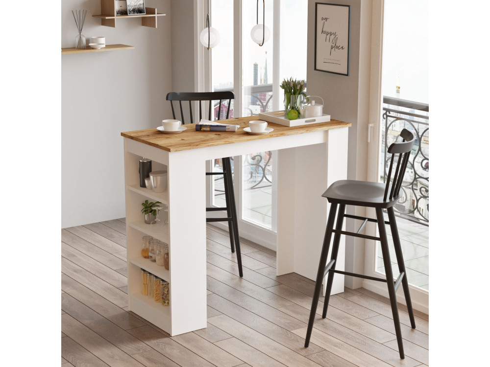 Setup" wooden dining table - 120 x 52...
