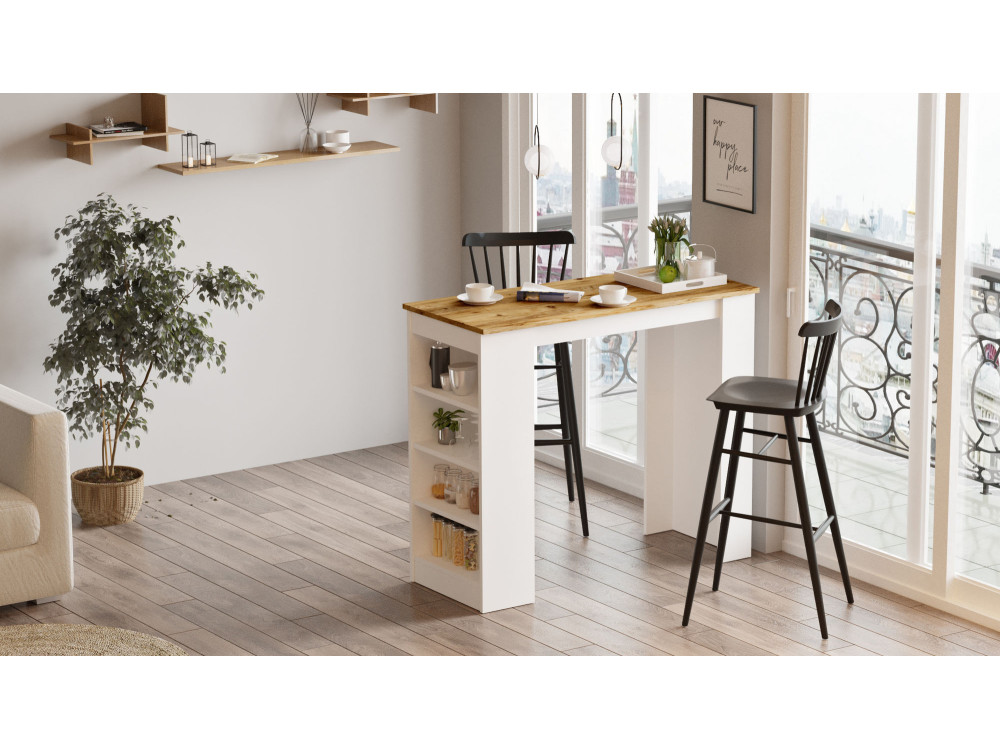 Setup" wooden dining table - 120 x 52...