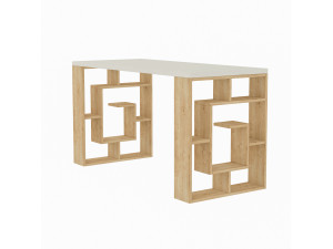 Maze" wooden desk 140 x 60 x 75 cm - White