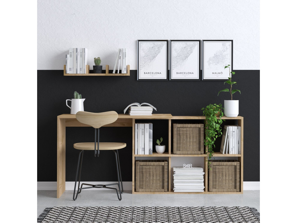 Blake" wooden desk 74 x 45 x 145 cm -...