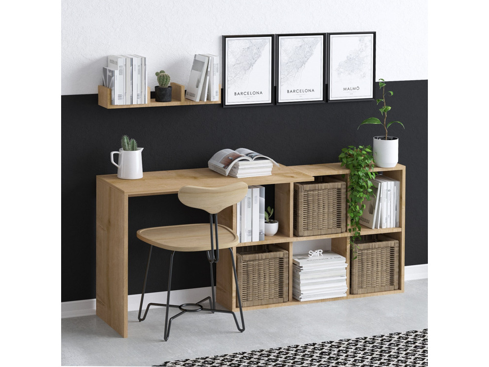 Blake" wooden desk 74 x 45 x 145 cm -...