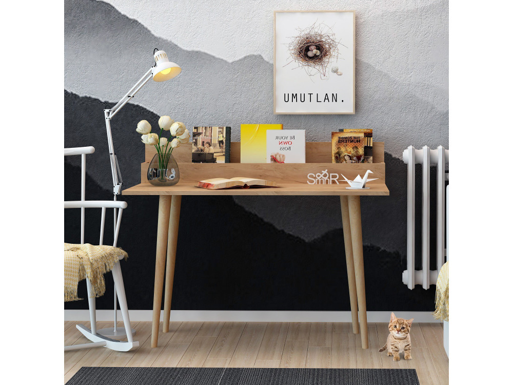 Rammi" wooden desk with shelves - 100...