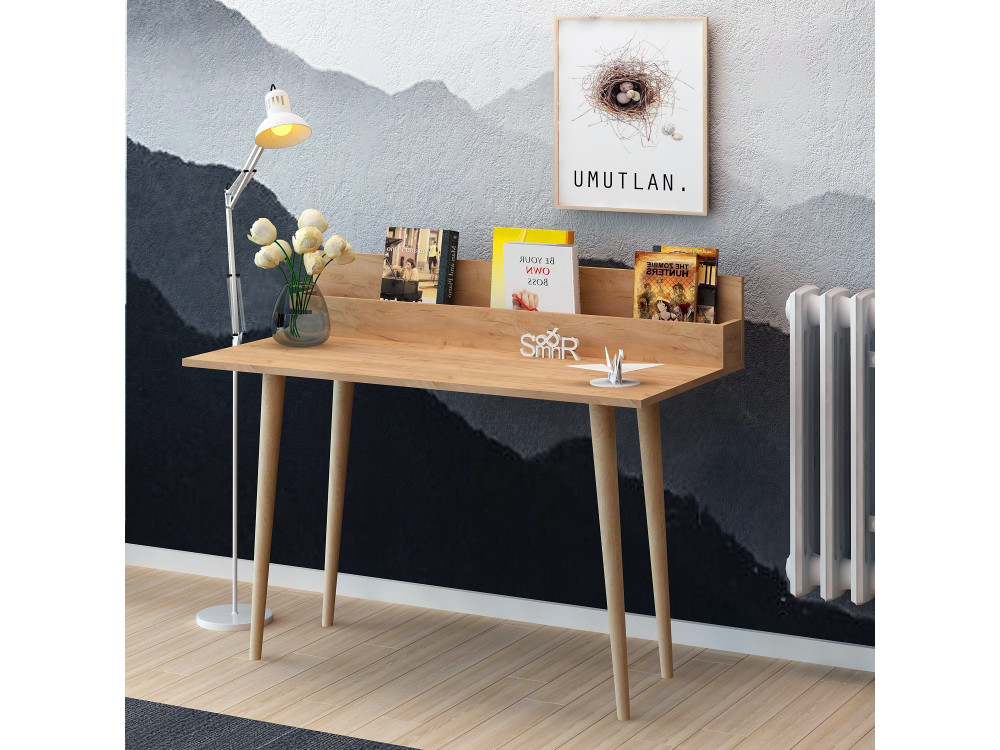Rammi" wooden desk with shelves - 100...