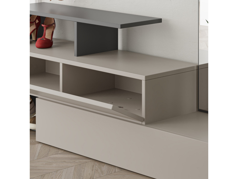 Ramda" hall cabinet with wooden...