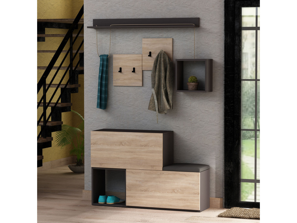 Holdon" wooden hall cabinet - 120 x...