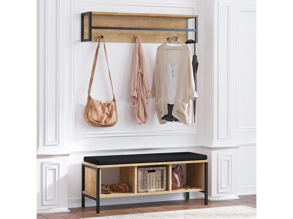 Shana" entrance unit with wooden seat...