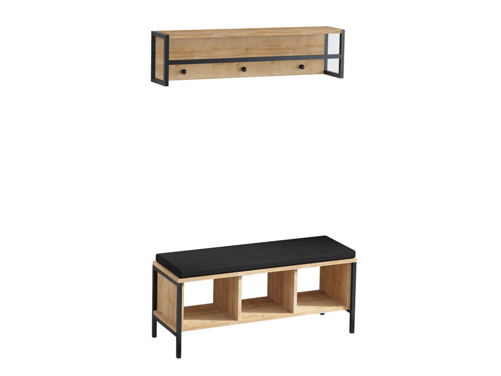 Shana" entrance unit with wooden seat...