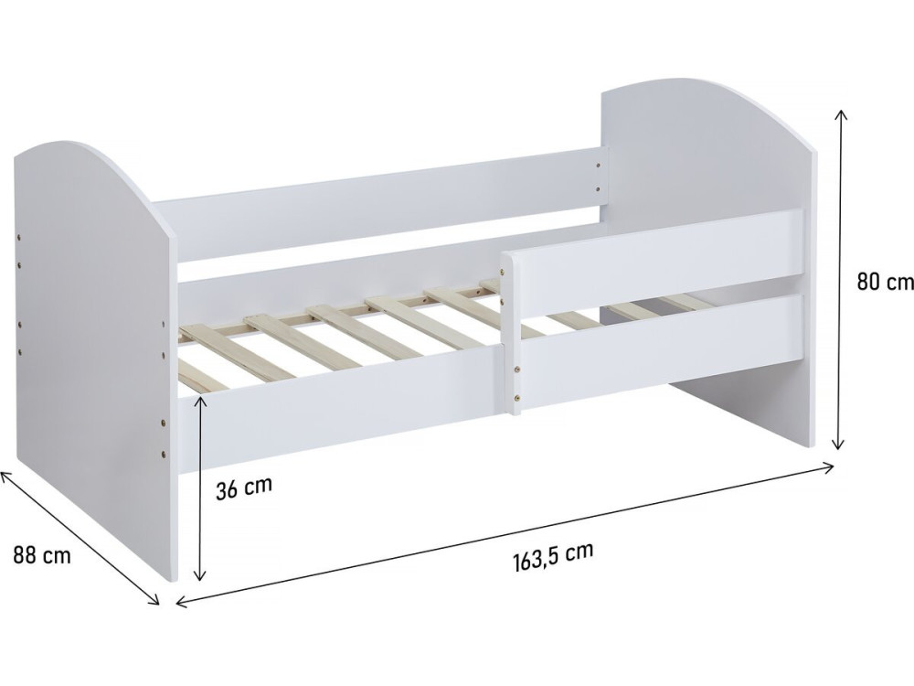 Children's bed with barrier...