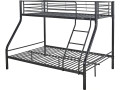 Leo metal bunk bed Bed bases included - 90/140 x 190 cm - White - Black