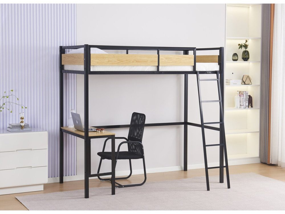 Ethan" loft bed with desk - 90 x 190...