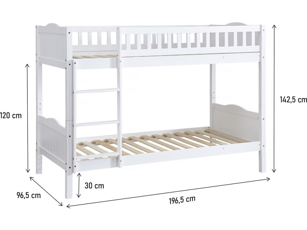 Children's bunk bed "Gabriel" - Wood...