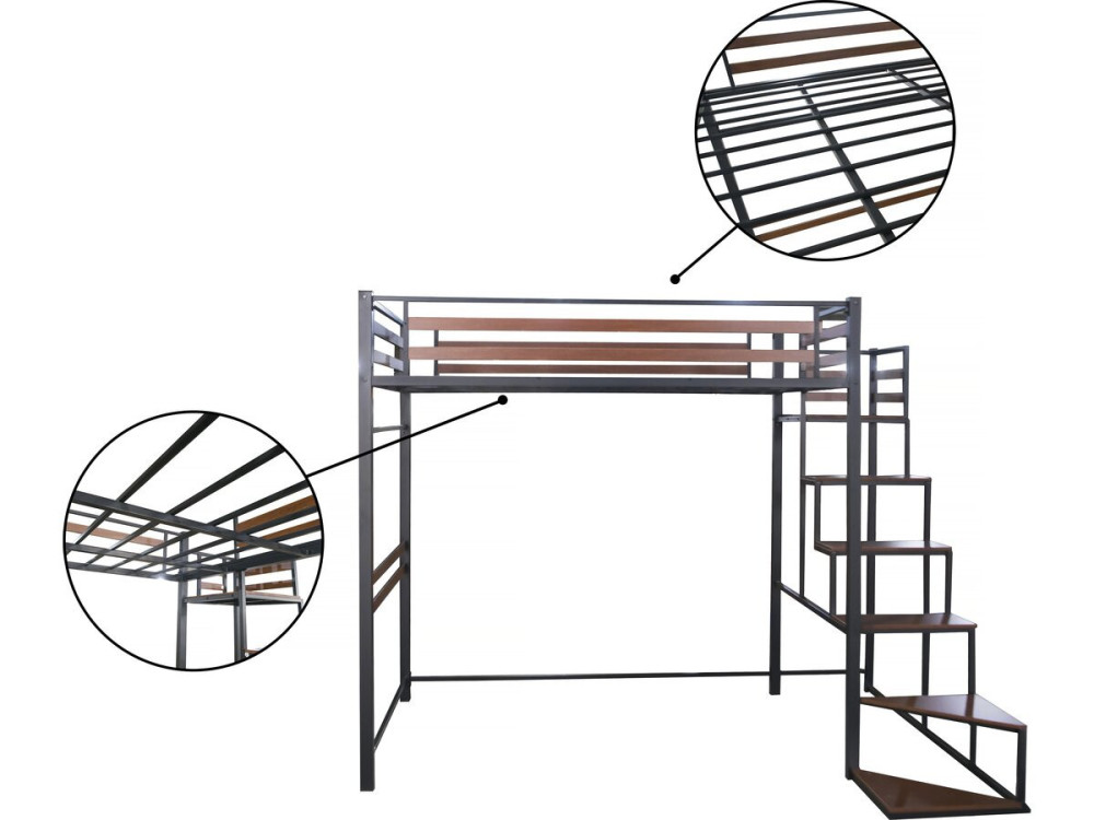 Parametre 1 Noir et marron noyer