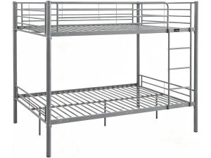 Adam" double bunk bed - 140 x 190 cm - Grey