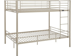 Adam" double bunk bed - 140 x 190 cm - Taupe