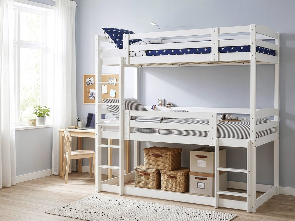 "Sephora" Wooden Bunk Bed with Ladder...