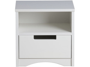 Classic" children's bedside table -40.5 x 39.5 x 30.5 cm- White