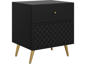 Temerra" bedside table 50 x 42 x 57 cm - Black