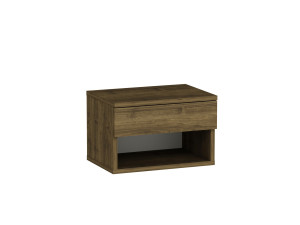 Ribes" wooden bedside table - 45 x 32 x 29 cm - Brown
