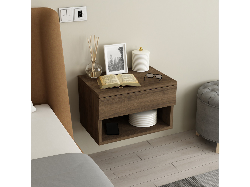 Ribes" wooden bedside table - 45 x 32...
