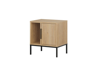 Glynn" wooden bedside table - 45 x 35 x 50 cm - Brown