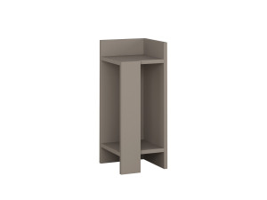 Elos Right" wooden bedside table - 25 x 27 x 60 cm - Light mocha brown