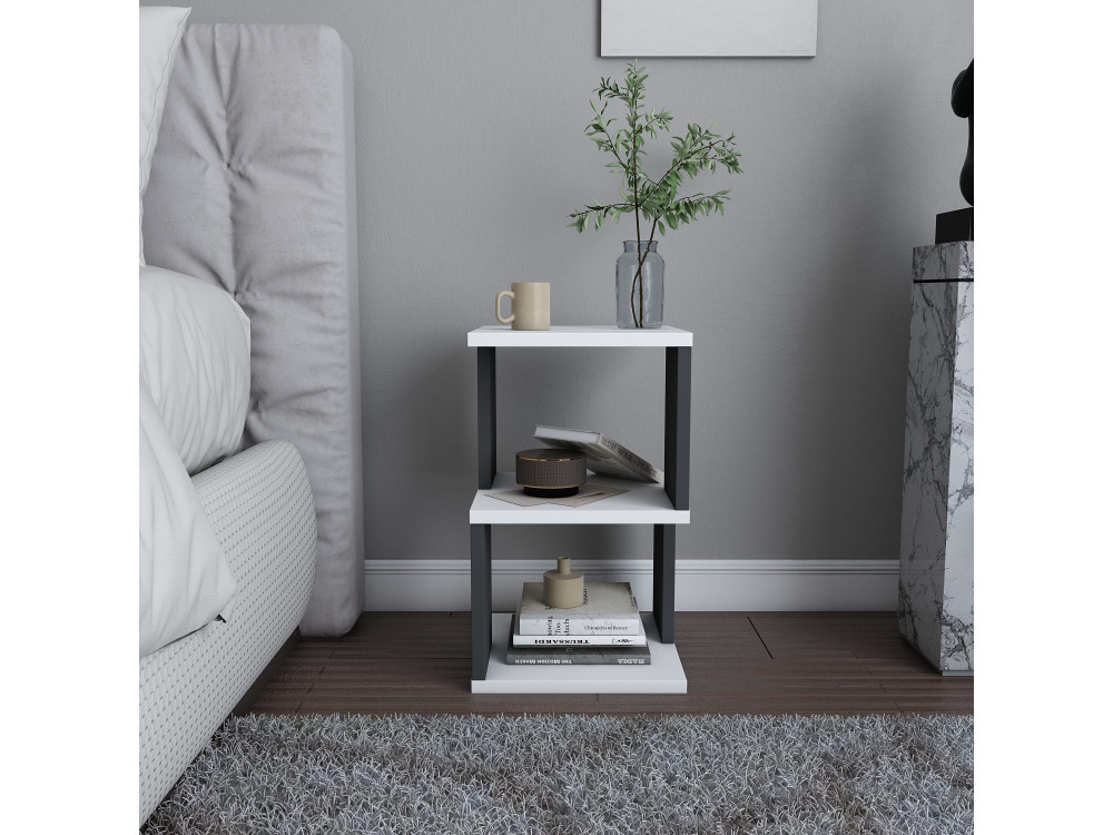Parametre 2 30 x 30 x 49 cm Parametre 1 Blanc et gris anthracite