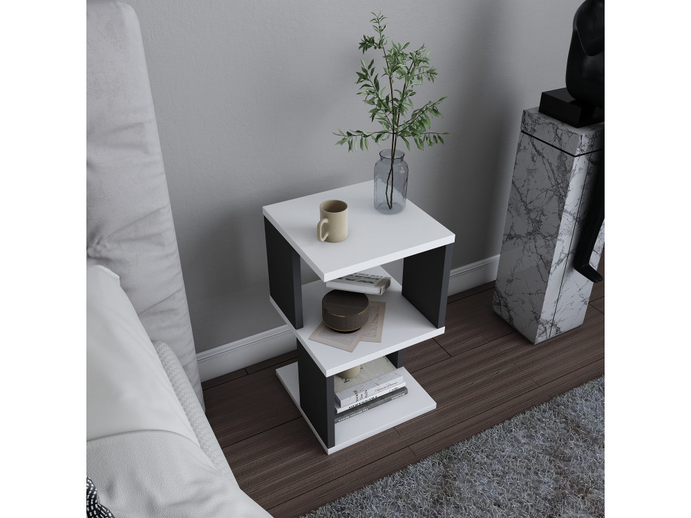 Parametre 2 30 x 30 x 49 cm Parametre 1 Blanc et gris anthracite