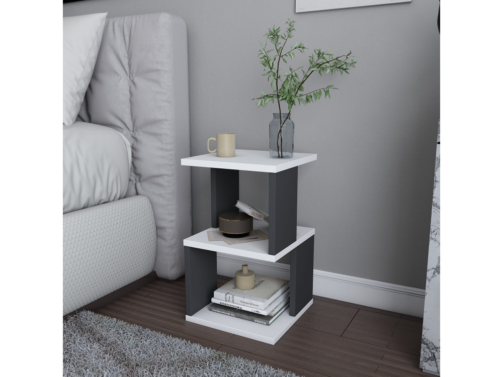 Parametre 2 30 x 30 x 49 cm Parametre 1 Blanc et gris anthracite