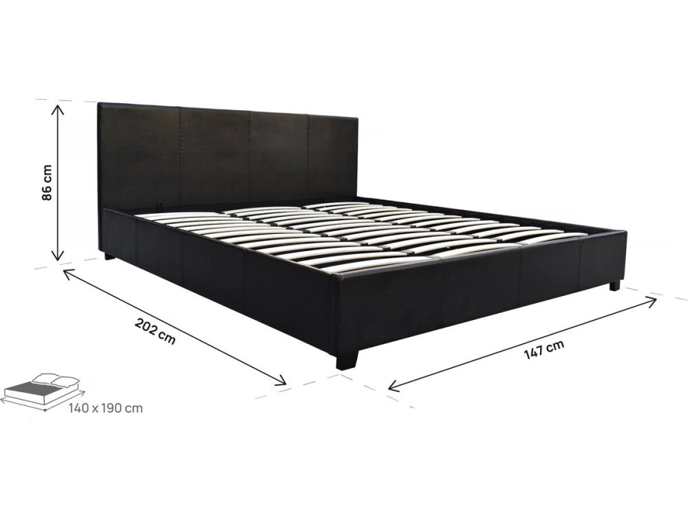 Couleur Noir Dimensions 140 × 190