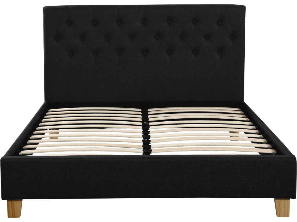 "Emmy" bed - 140 x 190 cm - Grey