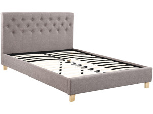 "Emmy" bed - 140 x 190 cm - Taupe