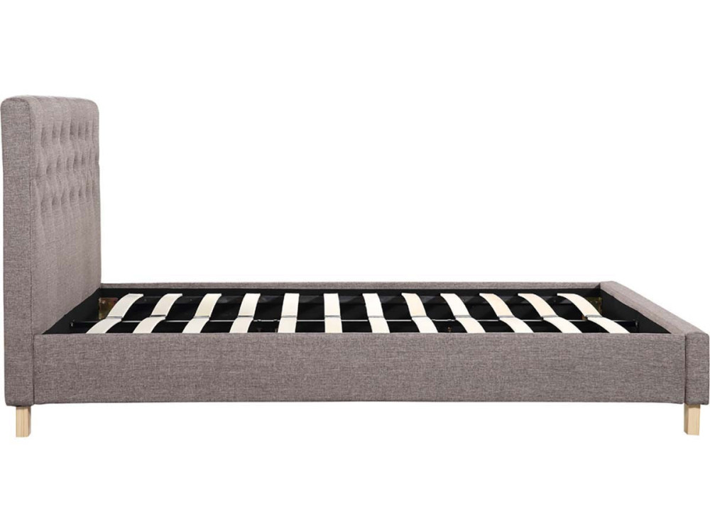 "Emmy" bed - 140 x 190 cm - Taupe