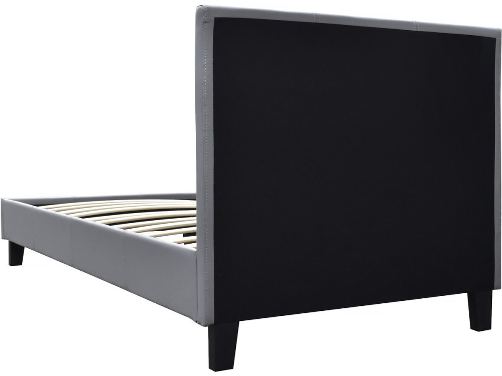 Bed "Lina" 90 x 190 cm - Light grey