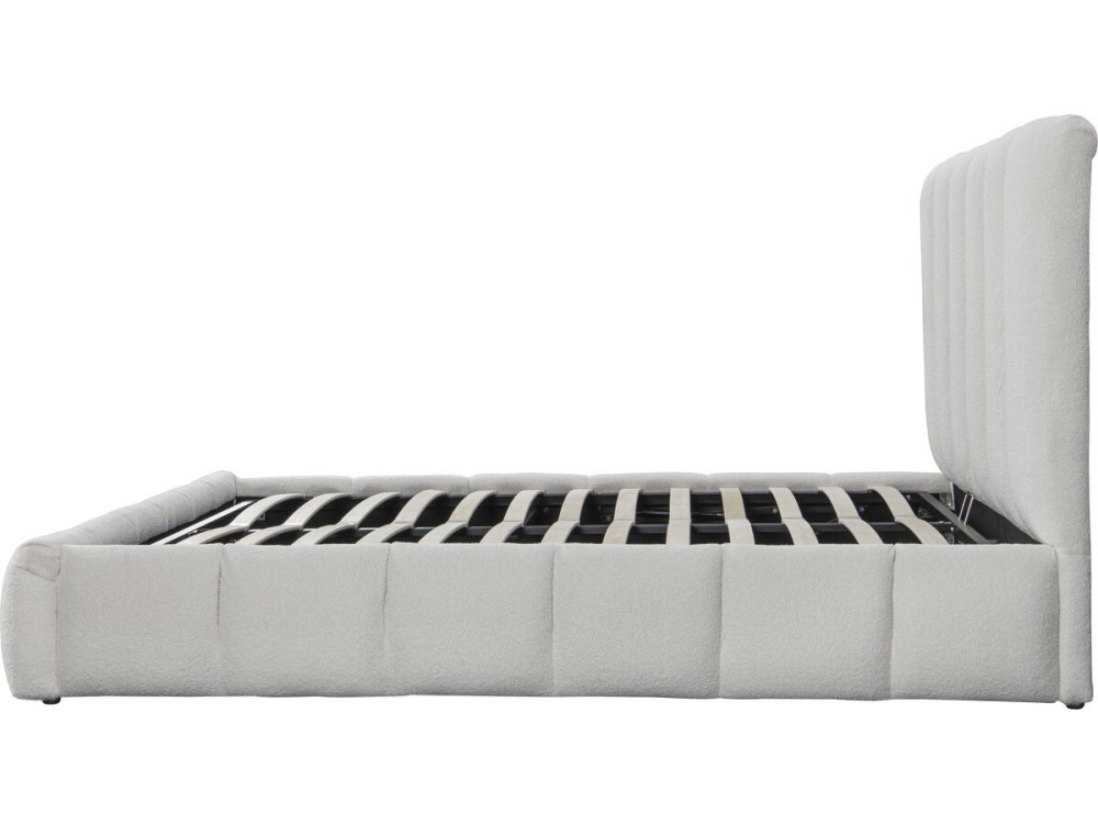 Annie terry bed with storage - 140 x 190 cm - White