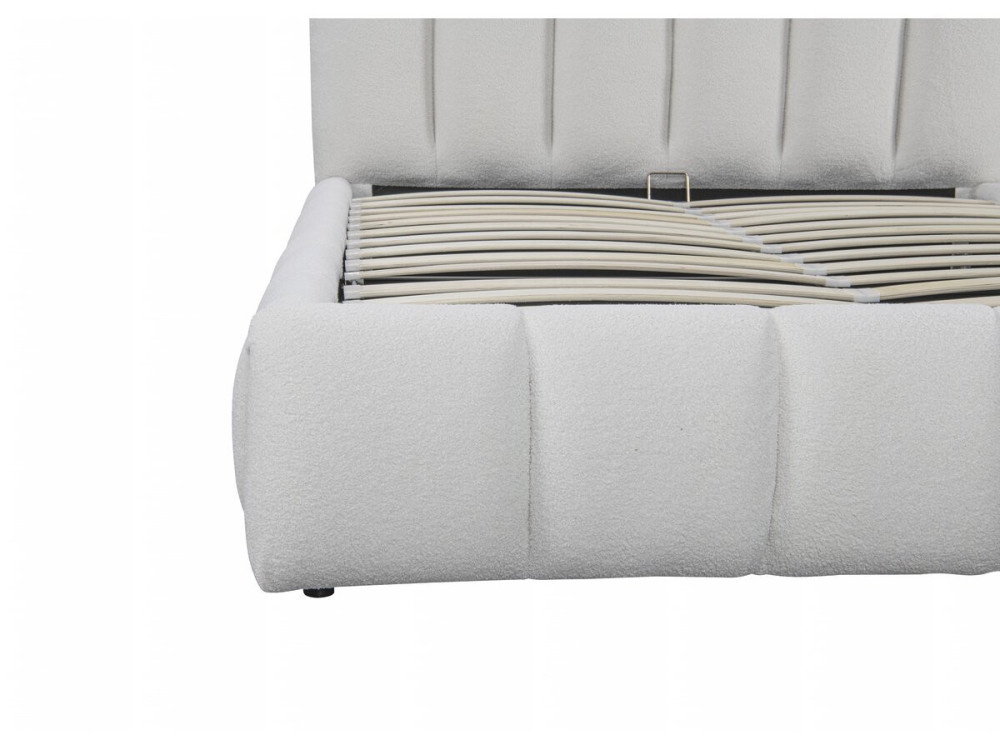 Annie terry bed with storage - 140 x 190 cm - White