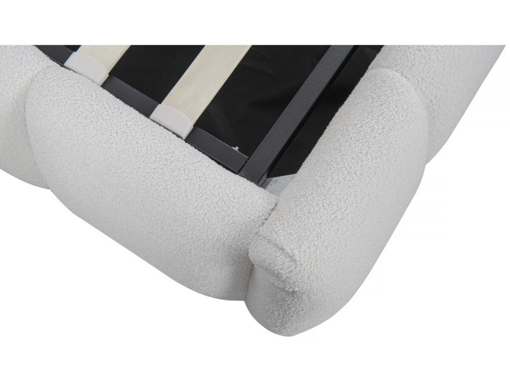 Annie terry bed with storage - 140 x 190 cm - White