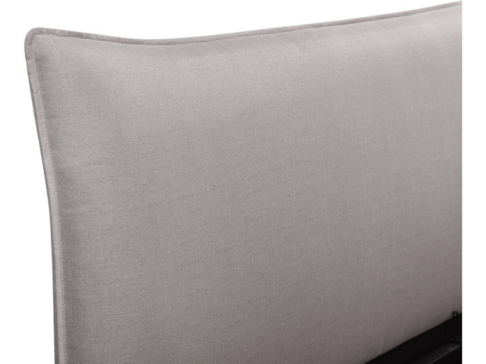 Megeve double storage bed 140 x 200 cm - Grey