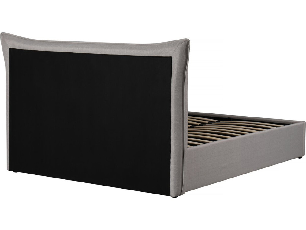 Megeve double storage bed 140 x 200 cm - Grey