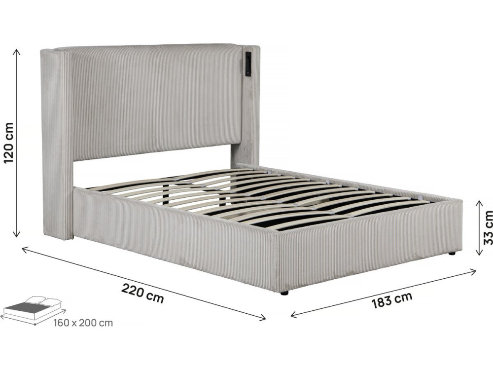 Parametre 1 Beige Taille 160 x 200 cm