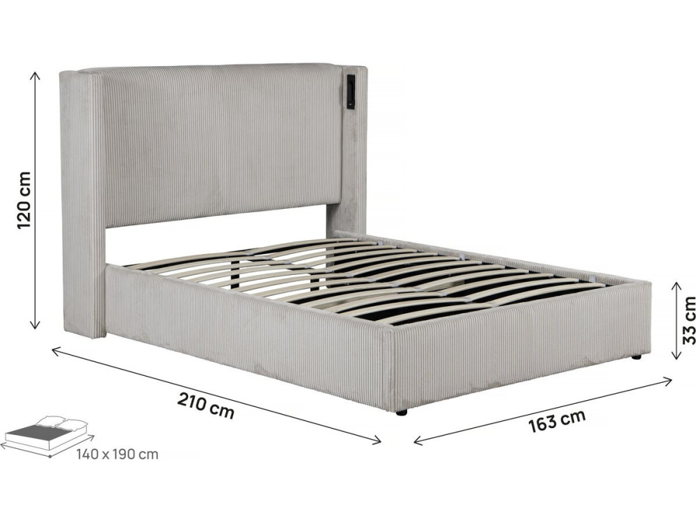 Parametre 1 Beige Taille 140 x 190 cm