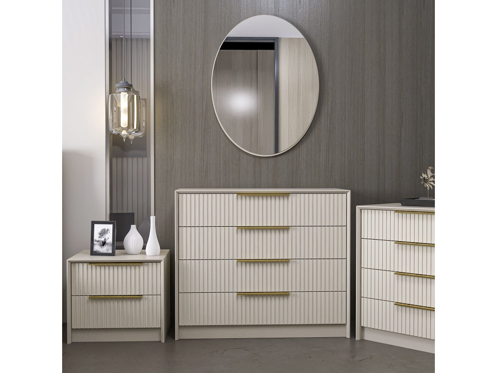 Kale" wooden chest of drawers - 100 x...