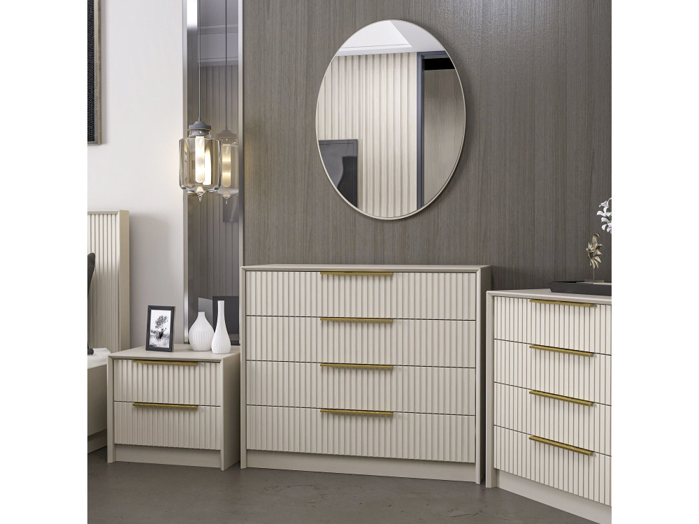 Kale" wooden chest of drawers - 100 x...